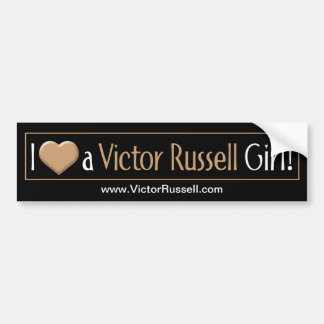 I heart a VR Girl Bumper Sticker