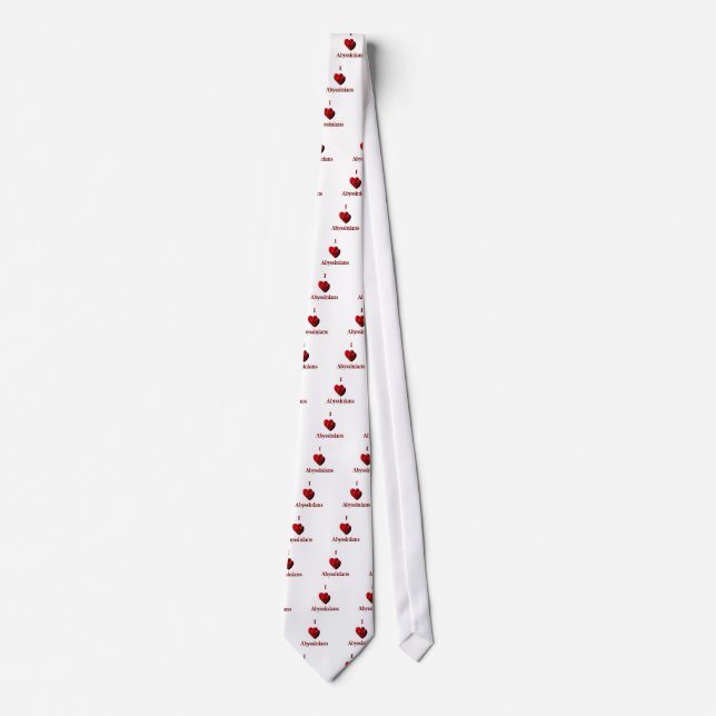 I Heart Abyssinias Tie (Front)