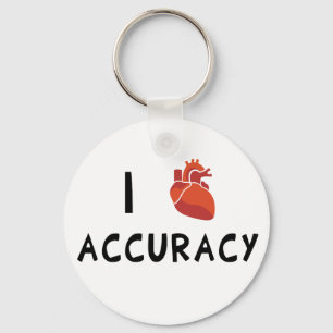 I Heart Accuracy Key Ring