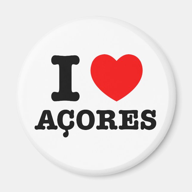 I heart Acores Magnet (Front)