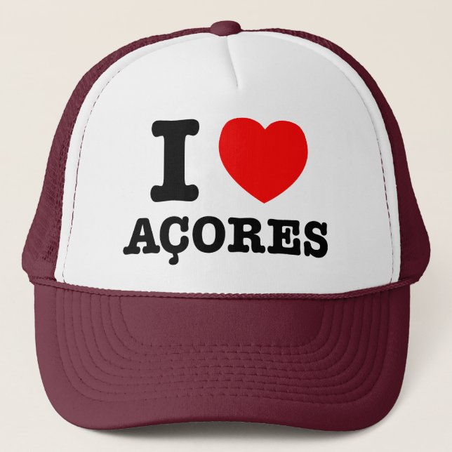 I heart Acores Trucker Hat (Front)