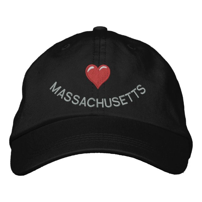 I heart add your state personalised embroidered hat (Front)