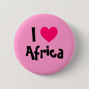 I Heart Africa 6 Cm Round Badge
