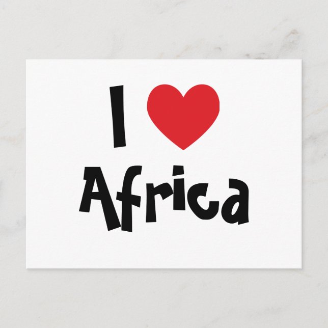 I Heart Africa Postcard (Front)