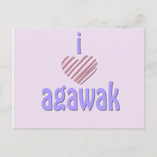 I Heart Agawak Postcard