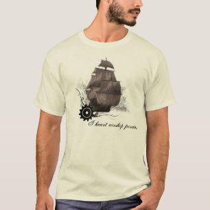 I heart airship pirates steampunk t'shirt T-Shirt