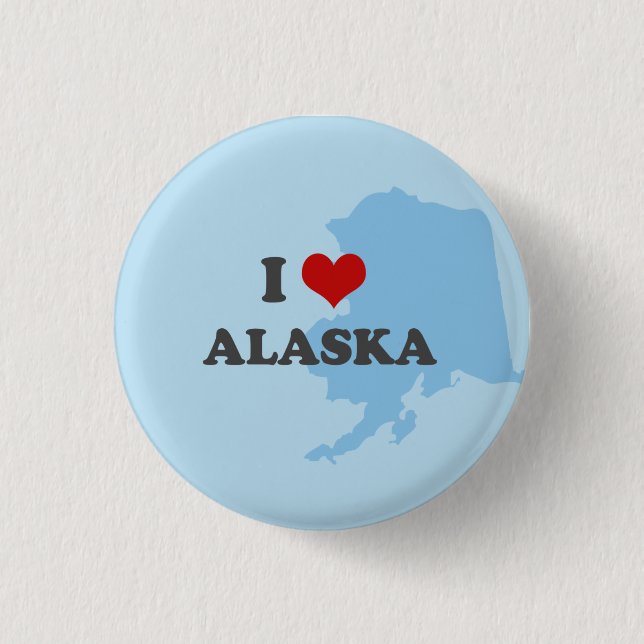 I heart alaska button (Front)