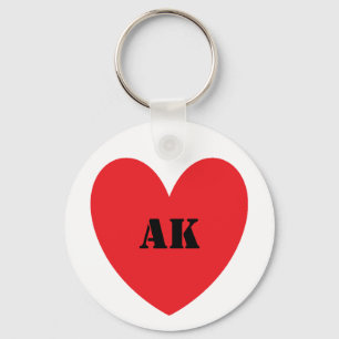 I Heart Alaska Keychain