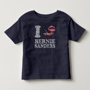 I Heart American Flag Bernie Sanders Toddler T-Shirt