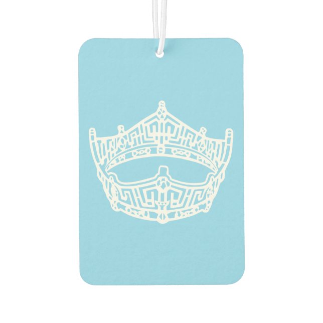 I Heart American Pageant Iconic Crown  Car Air Freshener (Back)