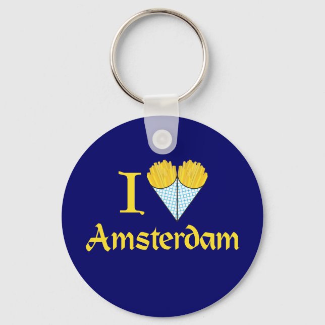 I Heart Amsterdam Key Ring (Front)