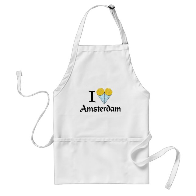 I Heart Amsterdam Standard Apron (Front)