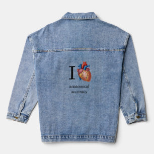 I Heart Anatomical Accuracy  Denim Jacket