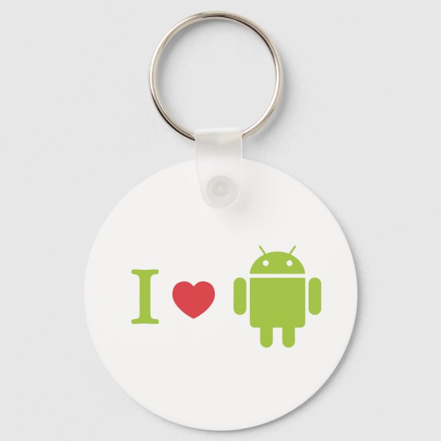 I heart Android Key Ring (Front)