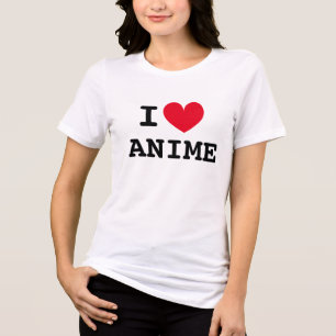 I heart anime t shirt for Japanese cartoon lovers