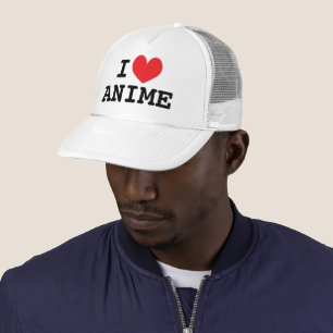 I heart anime Trucker Hat for Japan cartoon lovers