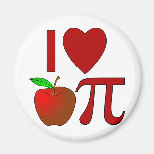 I Heart Apple Pi Magnet