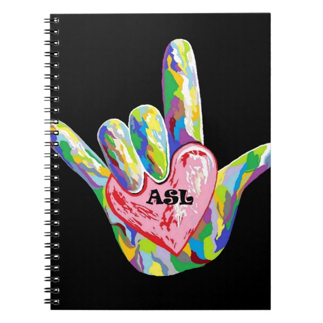 I Heart ASL Notebook (Front)