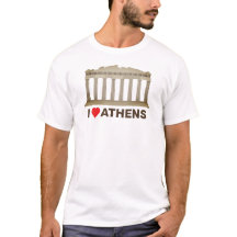 I *heart* Athens with Parthenon Acropolis Landmark
