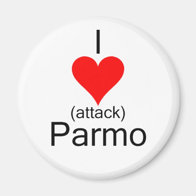 I Heart Attack Parmo Magnet (Front)