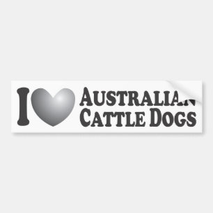 I Heart Australian Cattle Dogs - Bumper Sticker