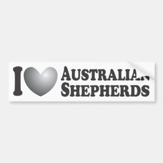 I Heart Australian Shepherds - Bumper Sticker