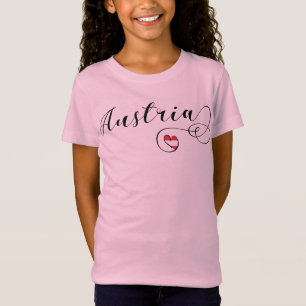 I Heart Austria, Austrian Flag T-Shirt