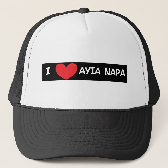 I heart Ayia Napa Trucker Hat (Front)