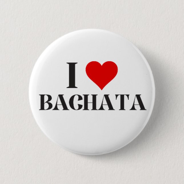 I heart Bachata button (Front)