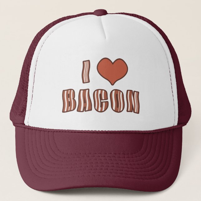 I Heart Bacon Hat 001 (Front)