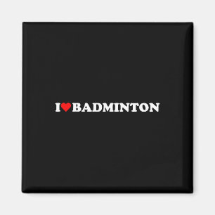 I Heart Badminton I Love Badminton Hob  Magnet