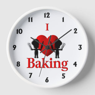 I Heart Baking Bakers Clock