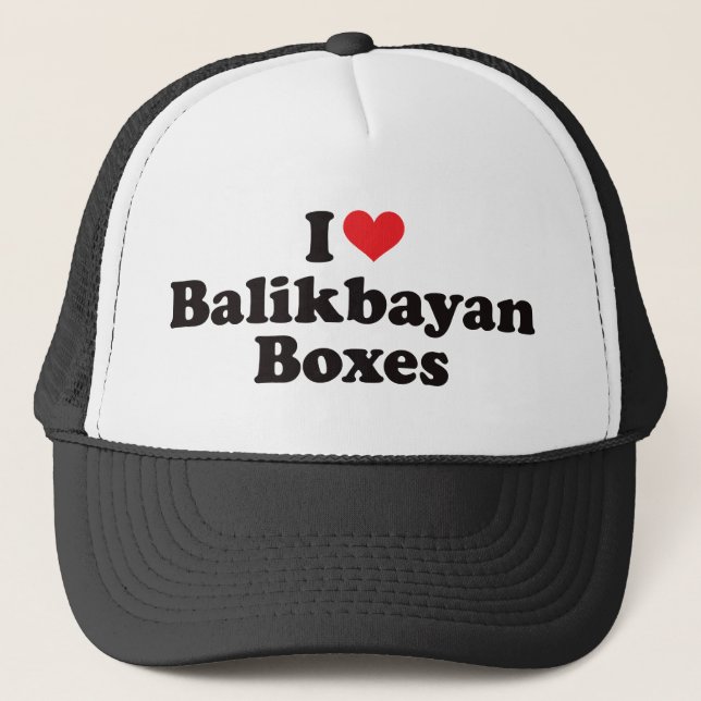 I Heart Balikbayan Boxes Trucker Hat (Front)