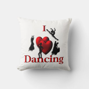 I Heart Ballet Dance Cushion