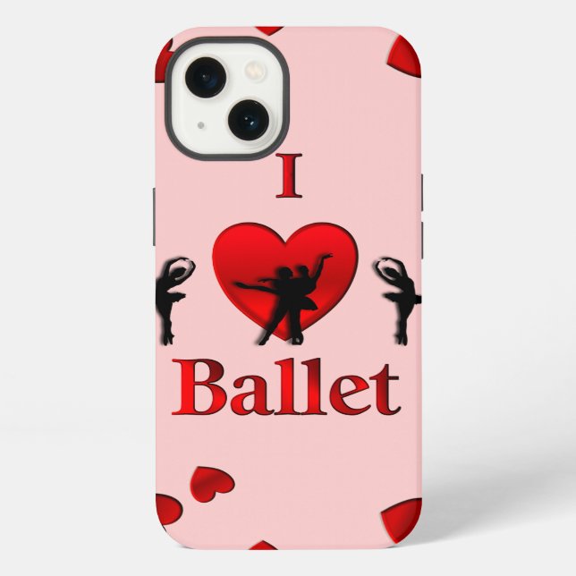 I Heart Ballet Dance iPhone Case (Back)