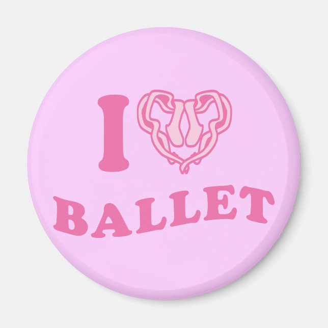 I Heart Ballet Magnet (Front)