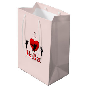 I Heart Ballet Medium Gift Bag