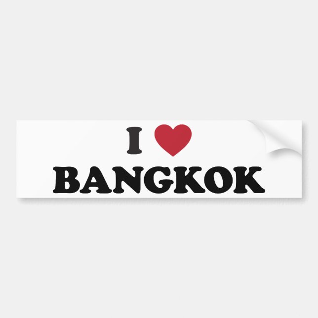 I Heart Bangkok Thailand Bumper Sticker (Front)