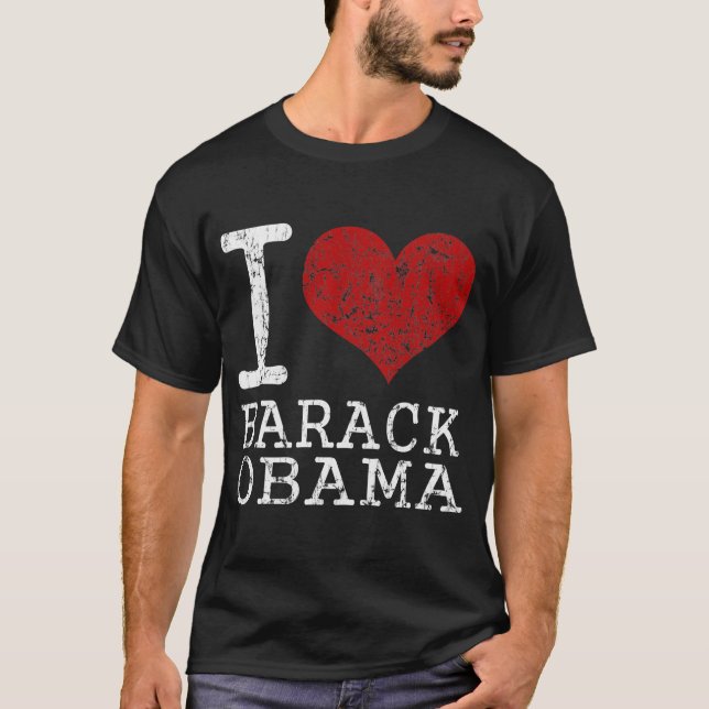 I heart Barack Obama t shirt (Front)