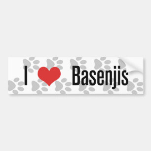I (heart) Basenjis Bumper Sticker