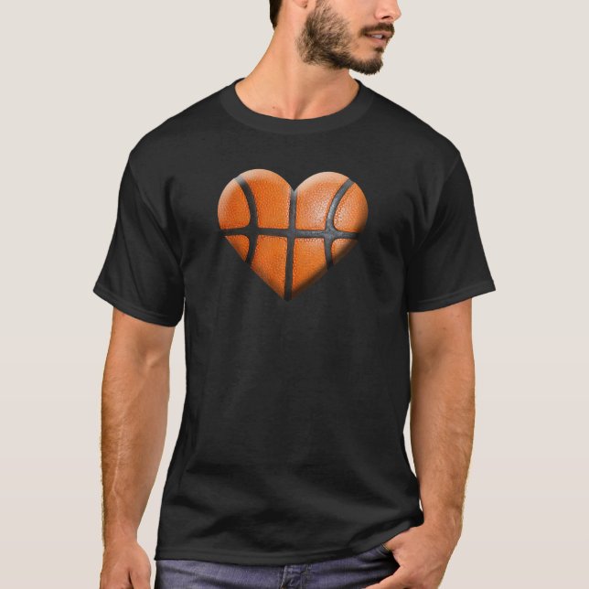 I Heart Basketball T-Shirt (Front)