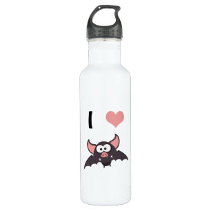 I heart bats 710 ml water bottle
