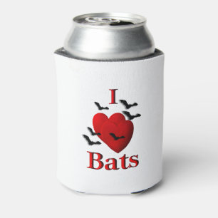 I Heart Bats Can Cooler