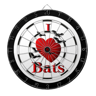 I Heart Bats Regulation Dartboard