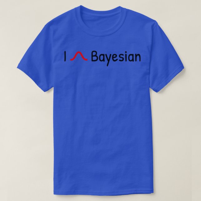 I Heart Bayesian T-Shirt (Design Front)