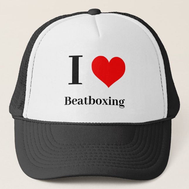 I heart Beatboxing Trucker Hat (Front)