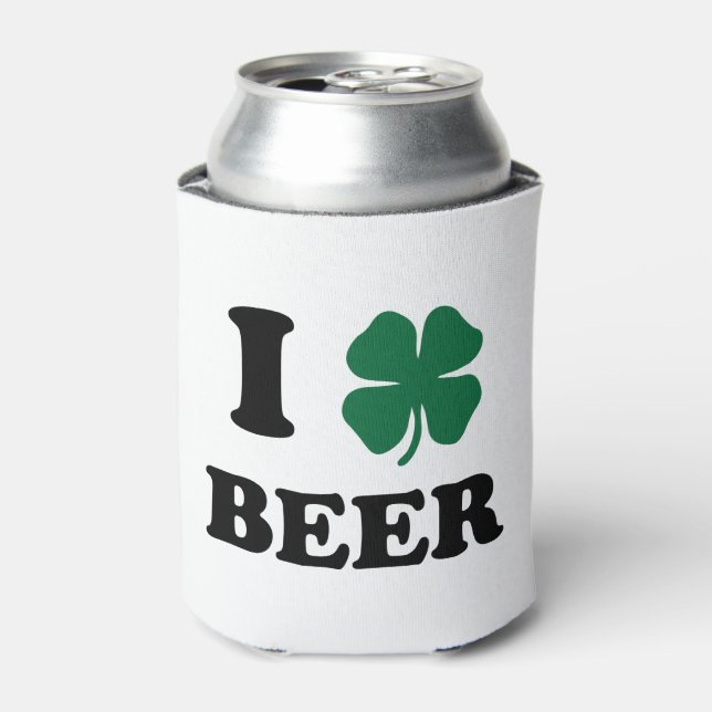 I Heart Beer Can Cooler (Can Front)