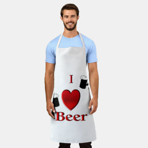 I Heart Beer Design Apron