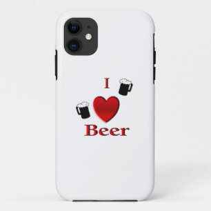 I Heart Beer Design iPhone 11 Case