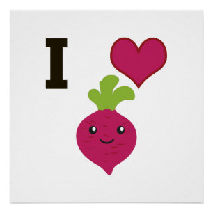 I Heart Beets Poster